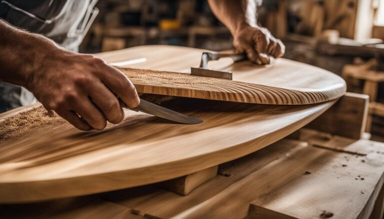 are surfboards made of wood