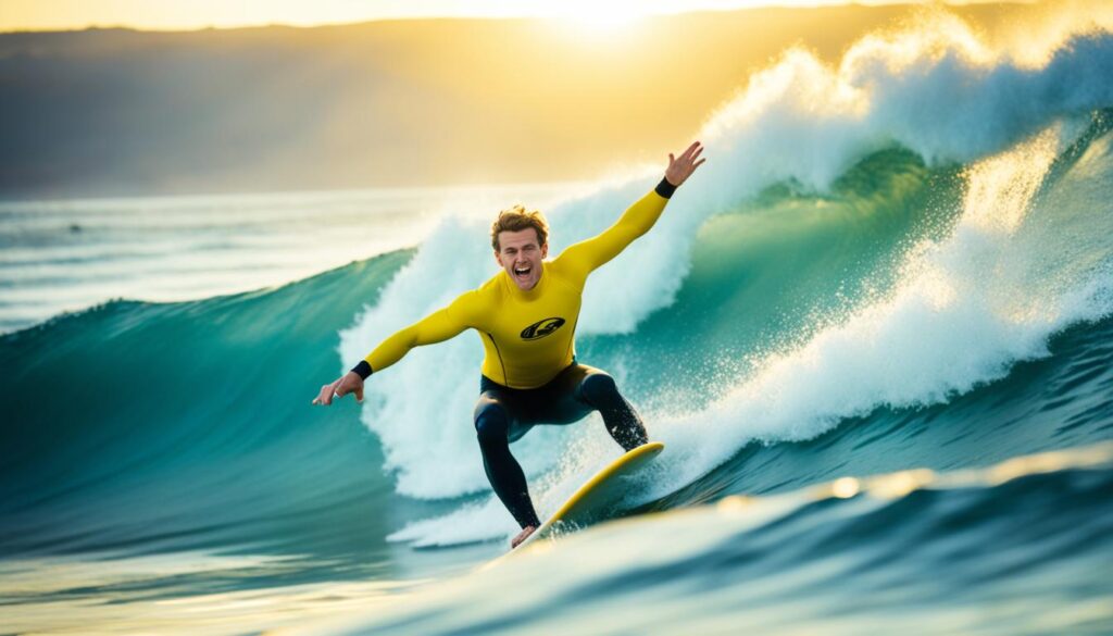 surfing for the first time