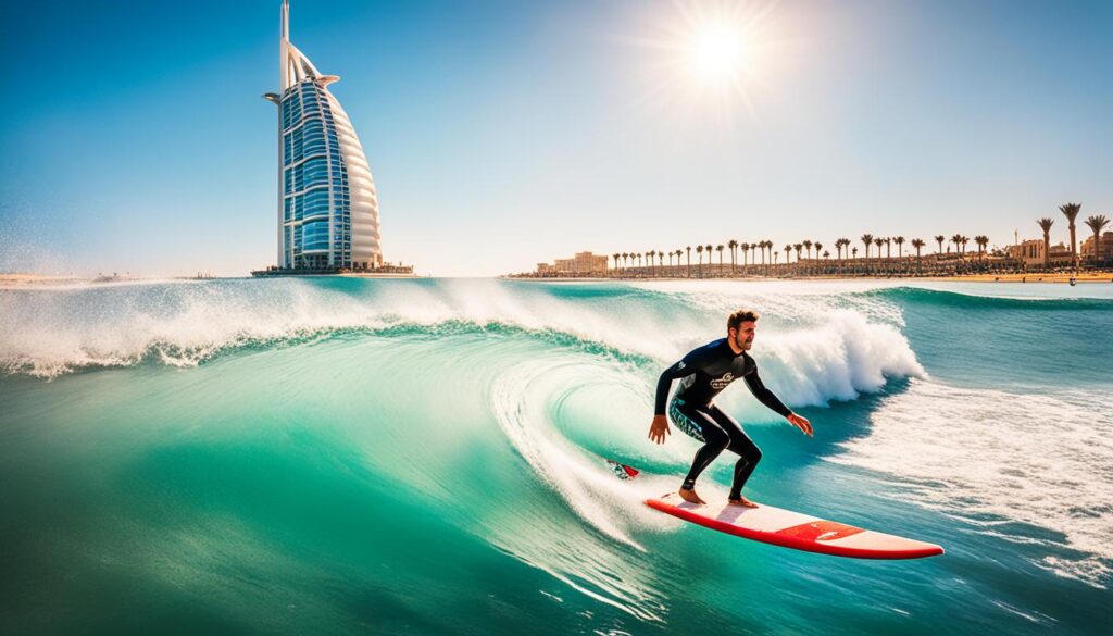 wave surfing dubai