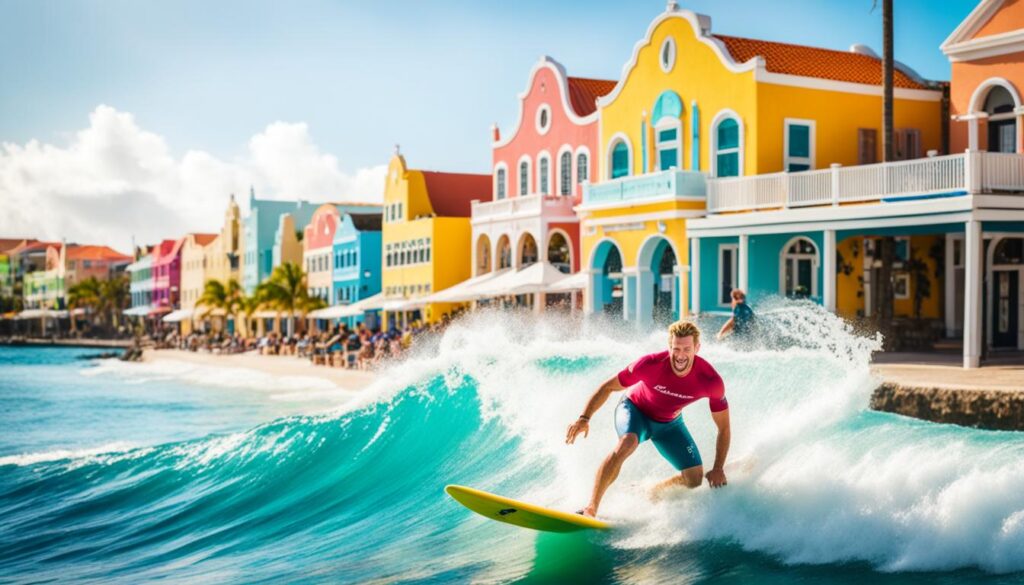 wave surfing curacao