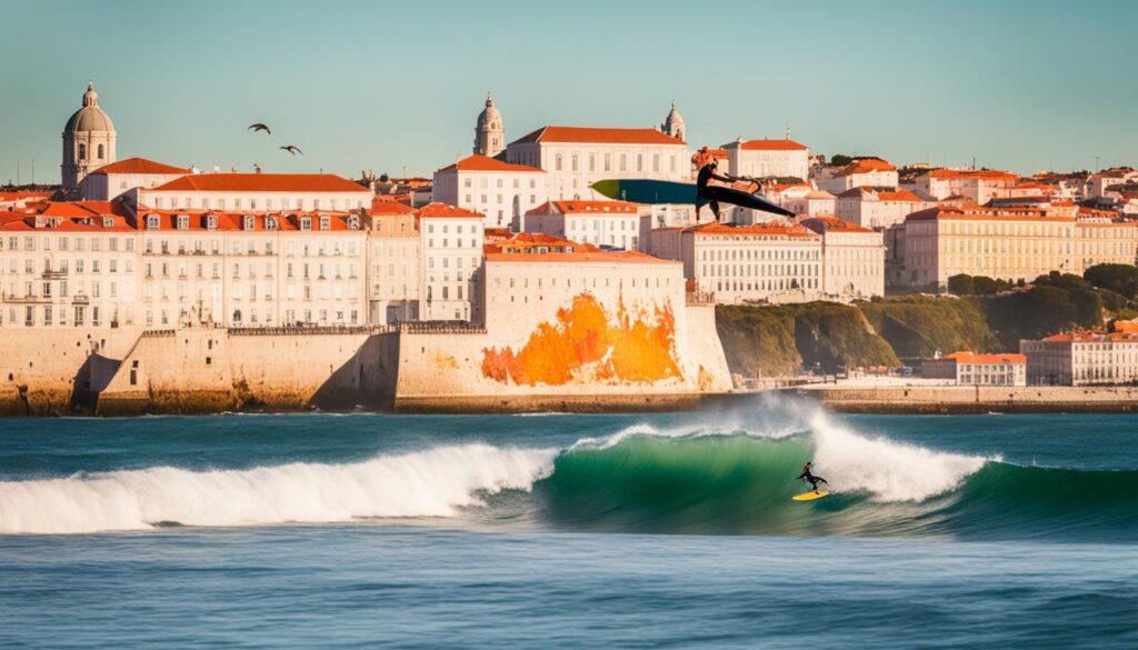 surfing lisbon