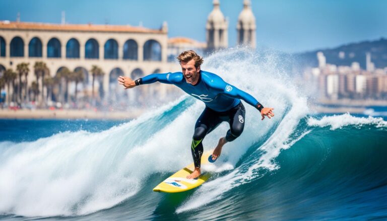 surfing near barcelona